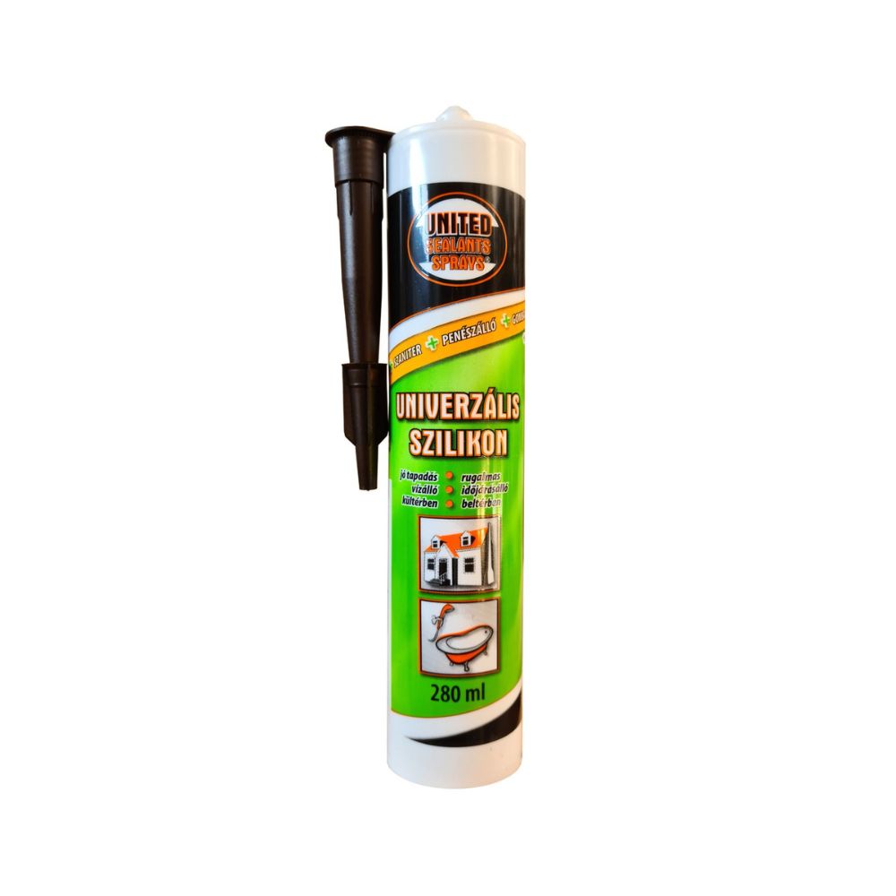 Univerzális szilikon 280ml FEKETE
