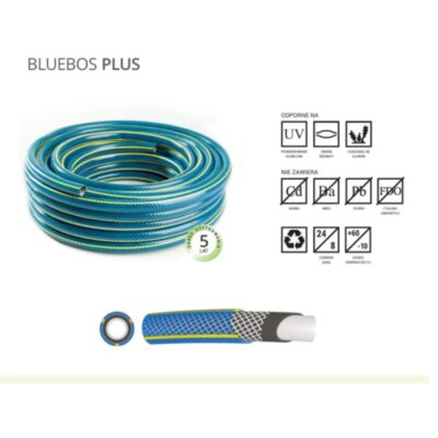 Bluebos Plus szövetbetétes locsolótömlő 1″ 25fm kék (Polix)