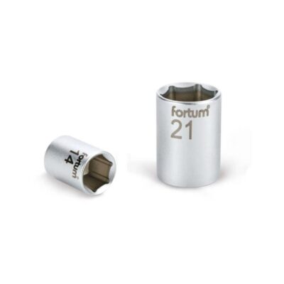 Dugófej, 1/2″, 19mm, 61CrV5, mattkróm, 38mm hosszú FORTUM
