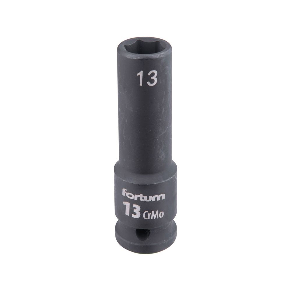 Gépi (impakt) dugófej 1/2″, 13 mm, L 78 mm, feketített