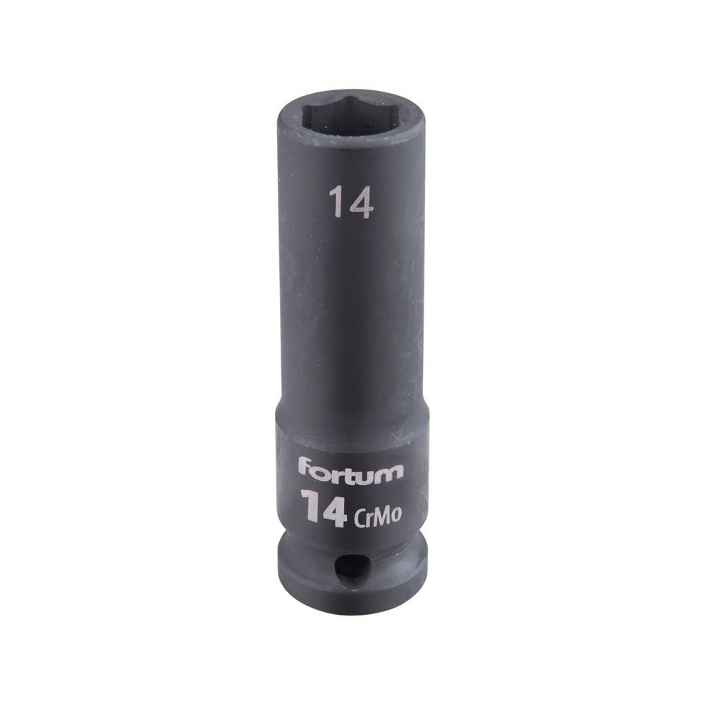 Gépi (impakt) dugófej 1/2″, 14 mm, L 78 mm, feketített