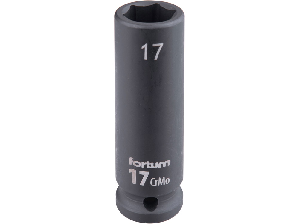 Gépi (impakt) dugófej 1/2″, 17 mm, L 78 mm, feketített