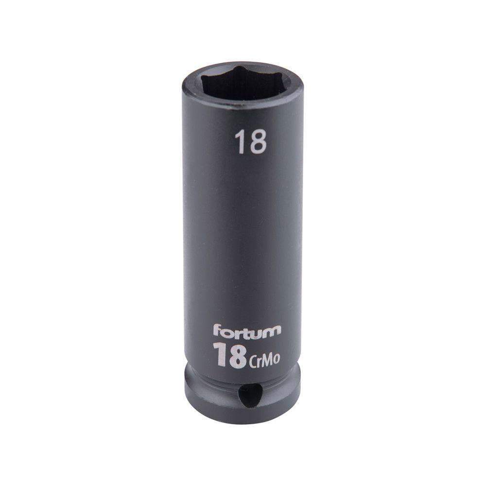 Gépi (impakt) dugófej 1/2″, 18 mm, L 78 mm, feketített