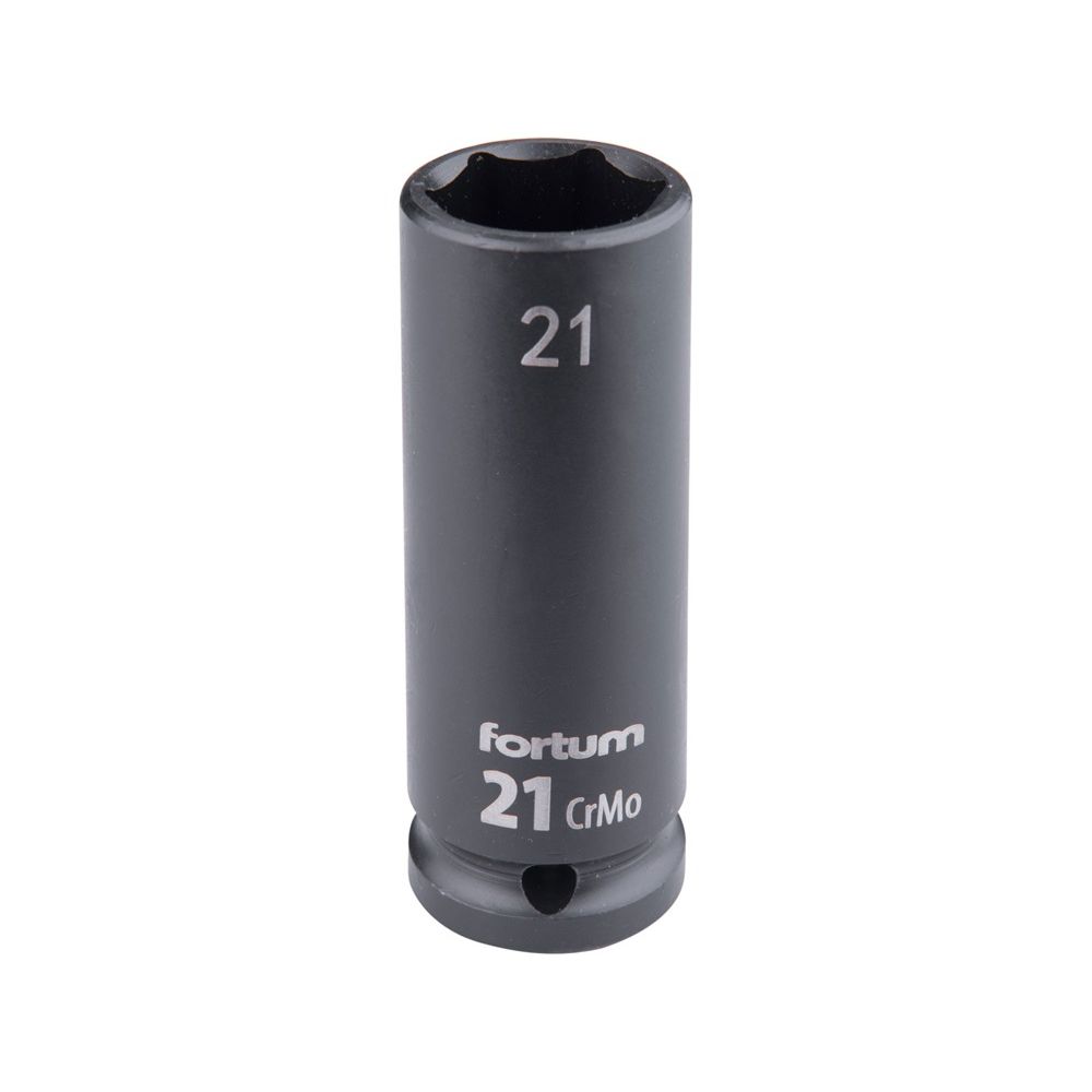 Gépi (impakt) dugófej 1/2″, 21 mm, L 78 mm, feketített