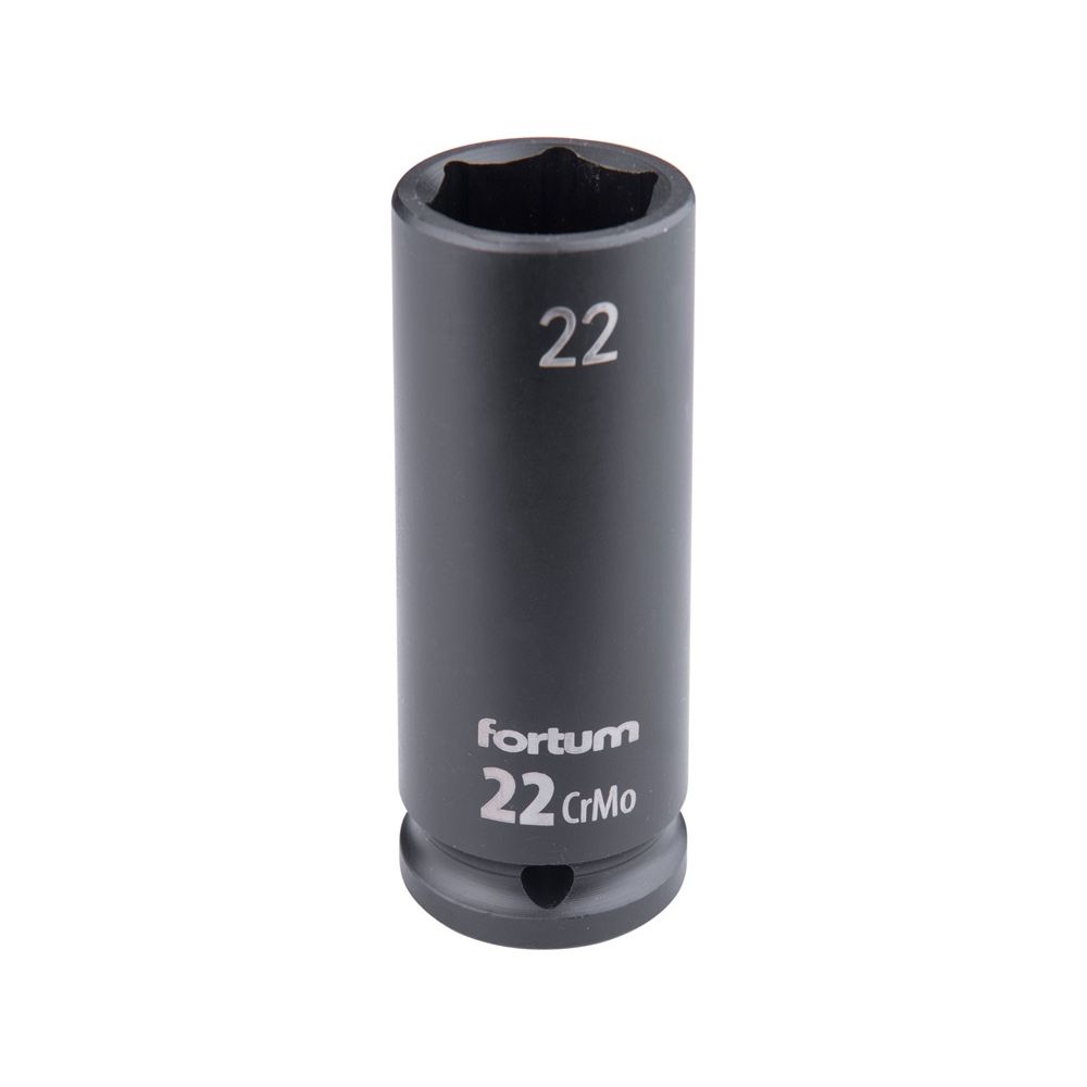 Gépi (impakt) dugófej 1/2″, 22 mm, L 78 mm, feketített