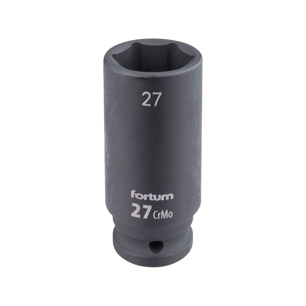 Gépi (impakt) dugófej 1/2″, 27 mm, L 78 mm, feketített