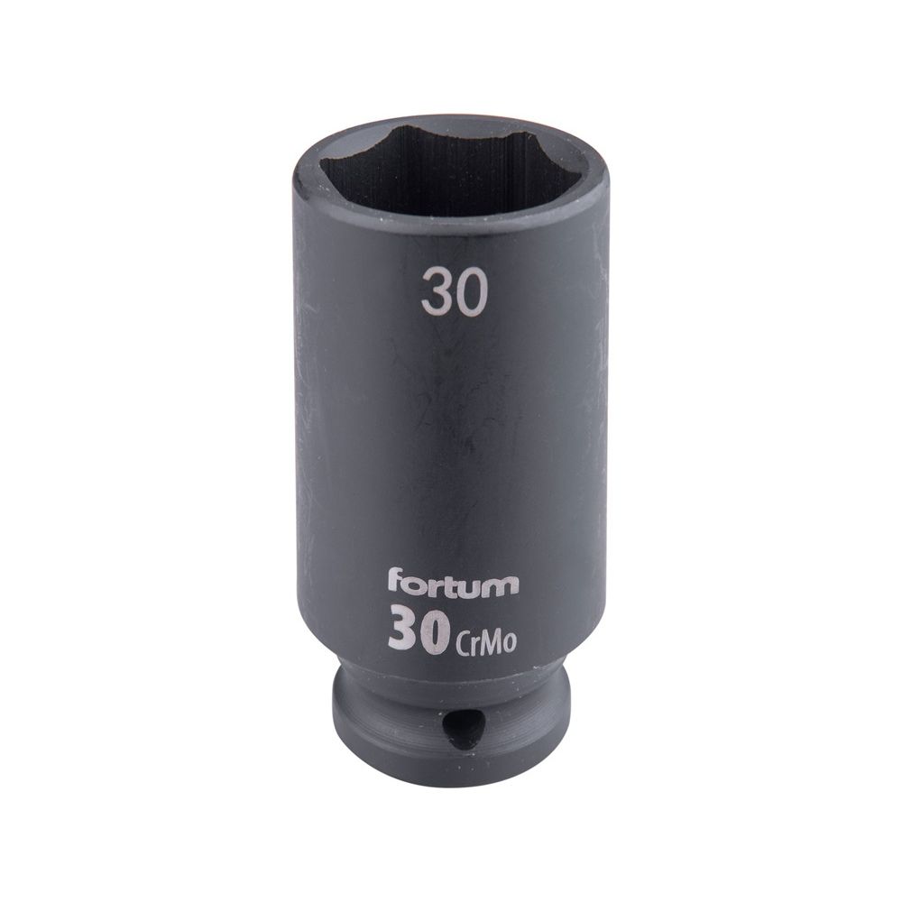 Gépi (impakt) dugófej 1/2″, 30 mm, L 78 mm, feketített