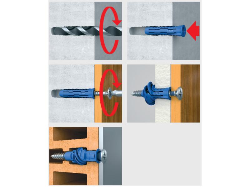 Rawlplug nagyteljesítményű univerzális nylon dübel 6×50 mm