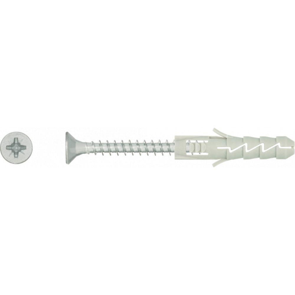 Ipari dübel 10x50mm+süllyf.csav 5x60mm+1db kőzetfúró