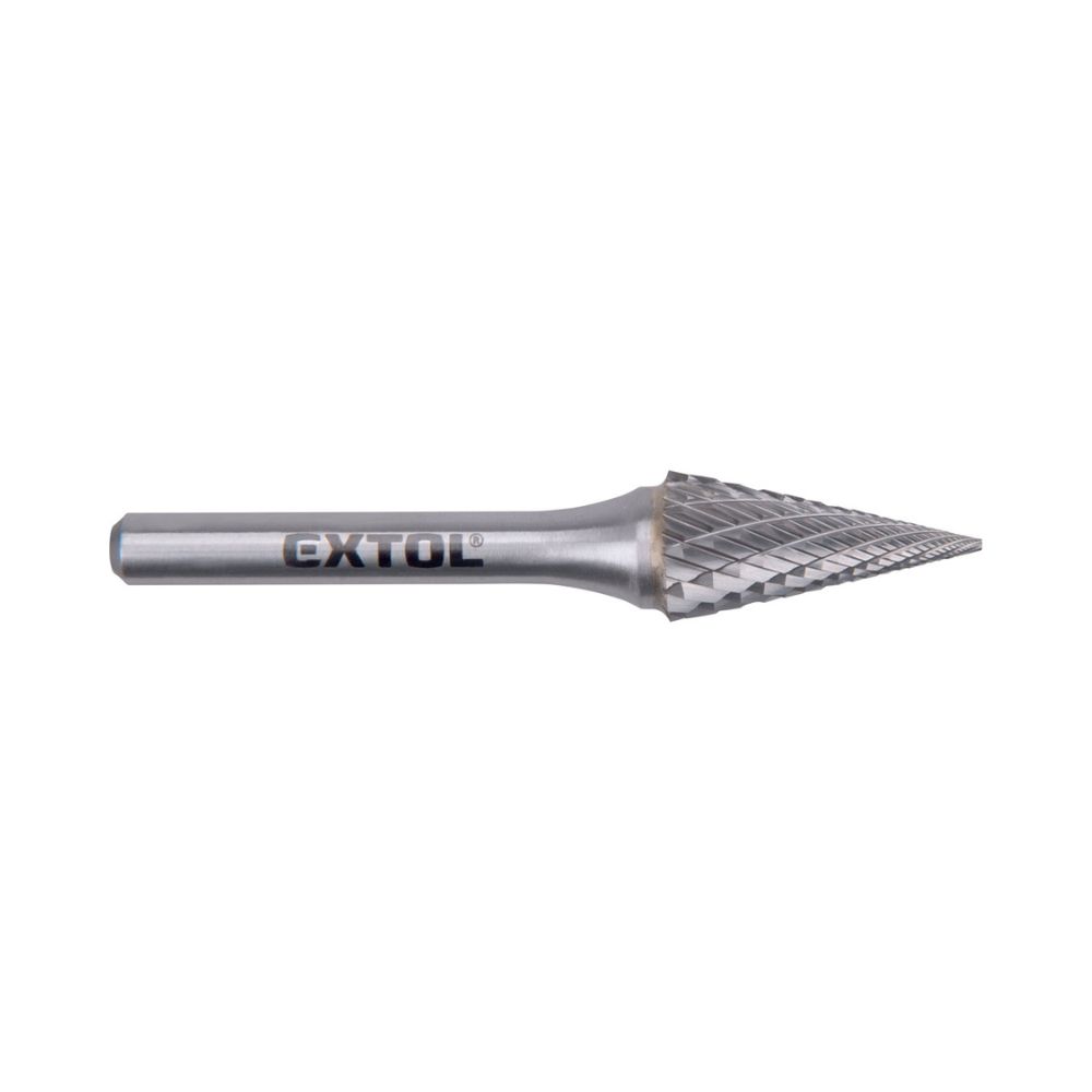 Keményfém turbómaró (rotormaró), kúpos, hegyes orrú, 12×25mm átmérő/ 6mm szár
