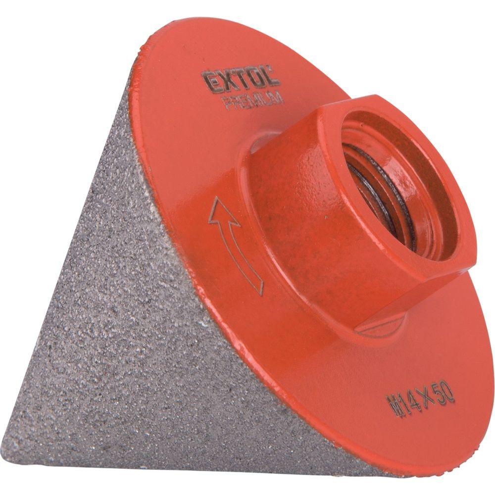 Lyukmaró, kúpos (lyuktágító/lyukfúró/furat csiszoló) csempére, gyémánt bevonat; 50mm × M14, sarokcsiszolóra