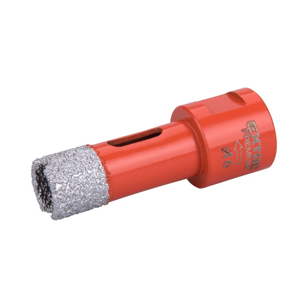 Körkivágó csempére, gyémánt vágóél; 16mm × M14, sarokcsiszolóba fogható