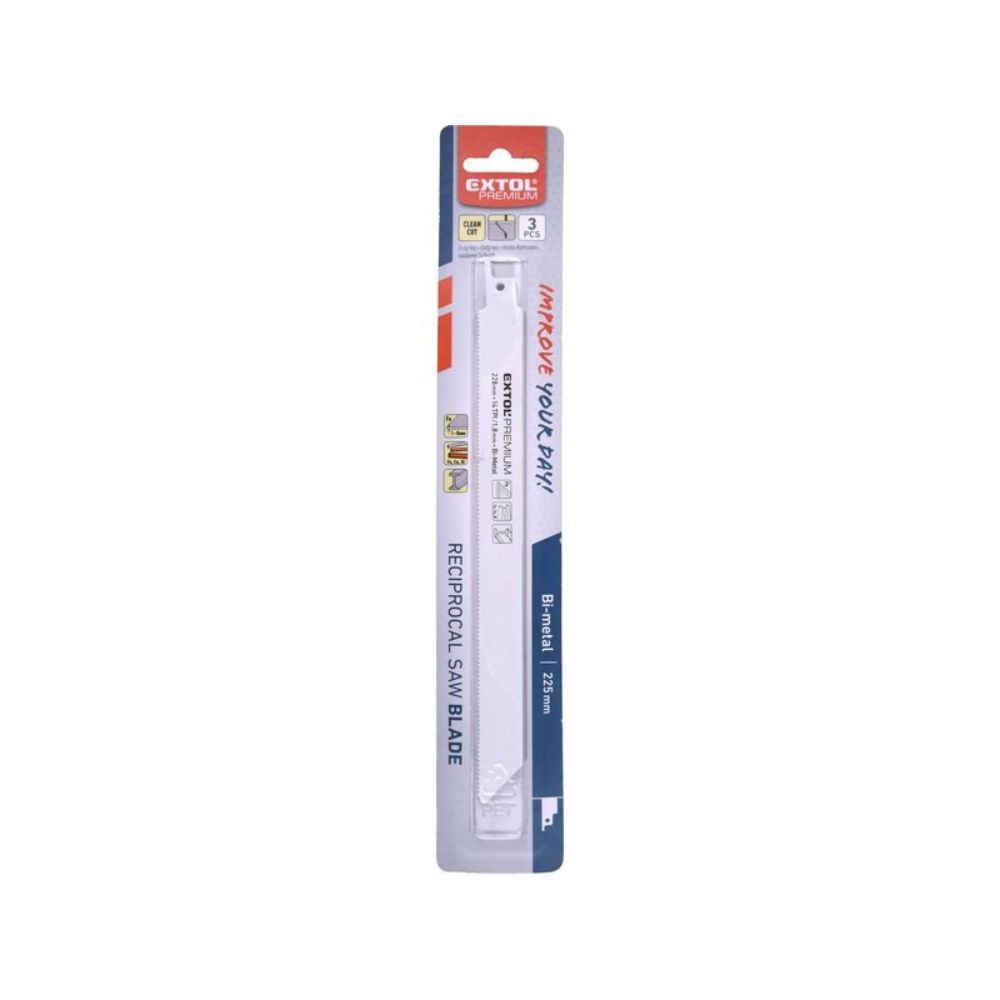Szablyafűrészlap klt., 3db, Bosch befogás, 225 mm