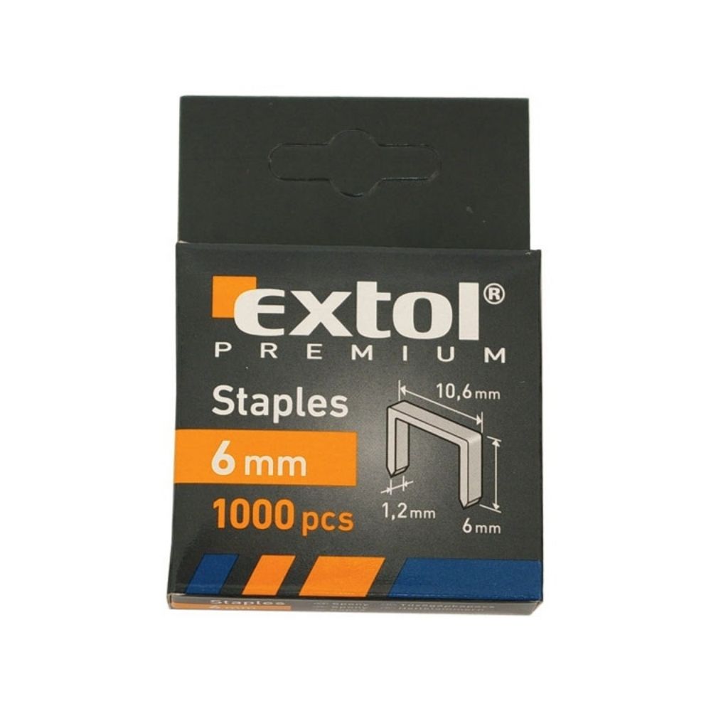 Tűzőgépkapocs profi (10,6×0,52×1,2mm) ; 6mm, 1000db