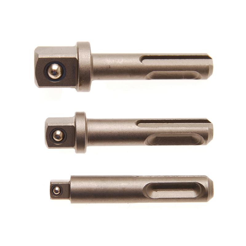 Dugókulcs adapter készlet SDS fúrógéphez 1/4″, 3/8″, 1/2″ 3 részes