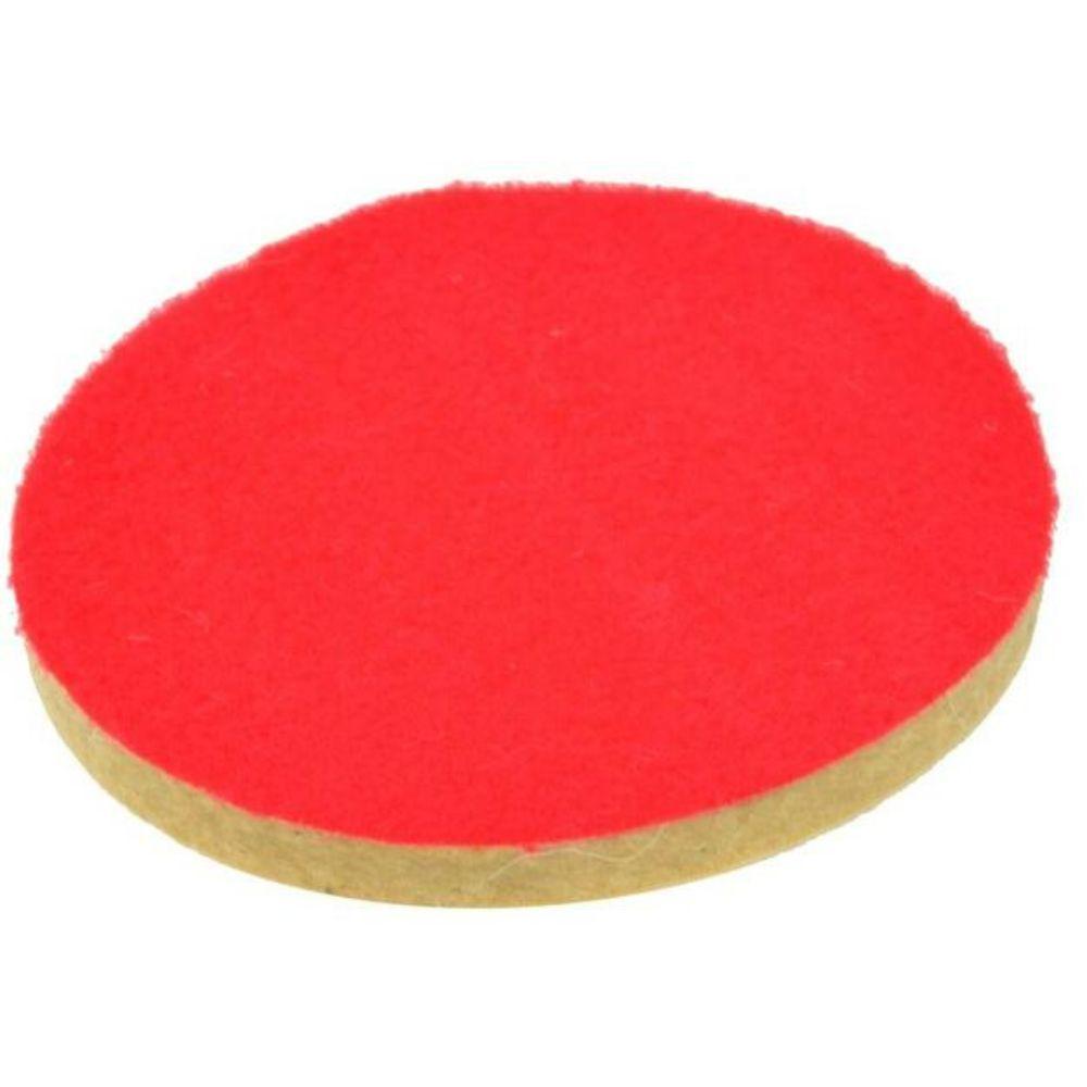 Filc polírozókorong tépőzárral 125x10mm