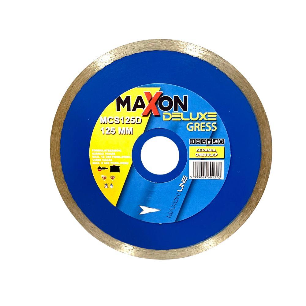 Maxon csempe CLASSIC 125×22,2×7 mm gyémánt vágótárcsa, DELUXE GRESS