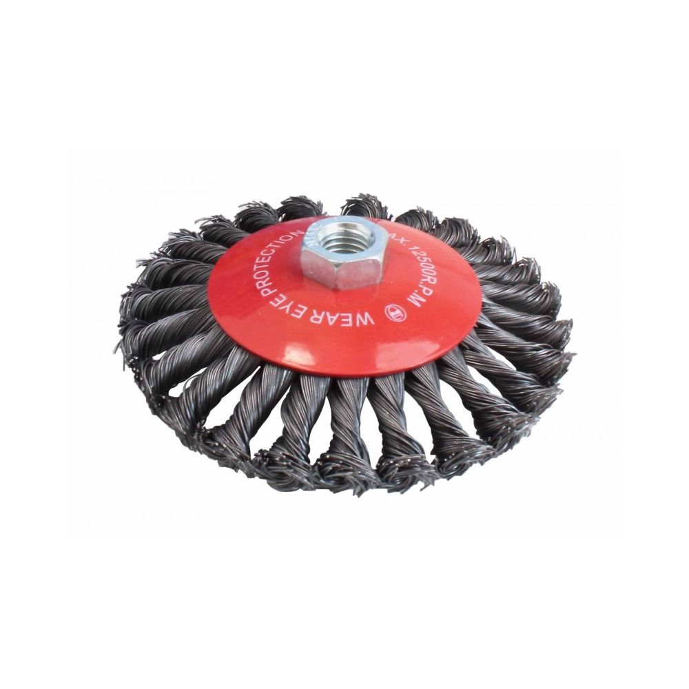 Drótkorong sodrott acél tányéros 125mm