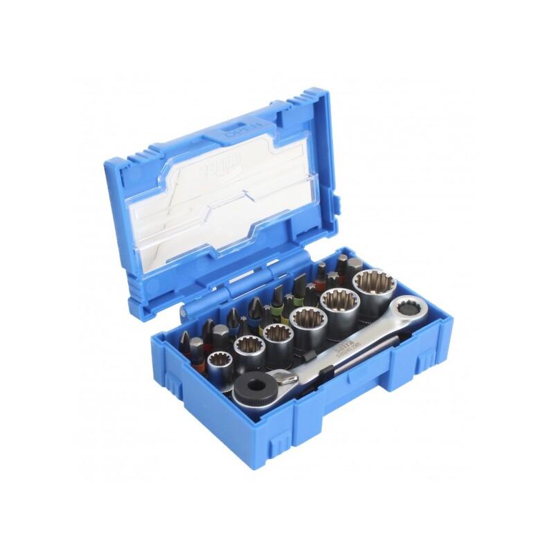 Dugókulcs készlet bitekkel 24 részes 1/4″