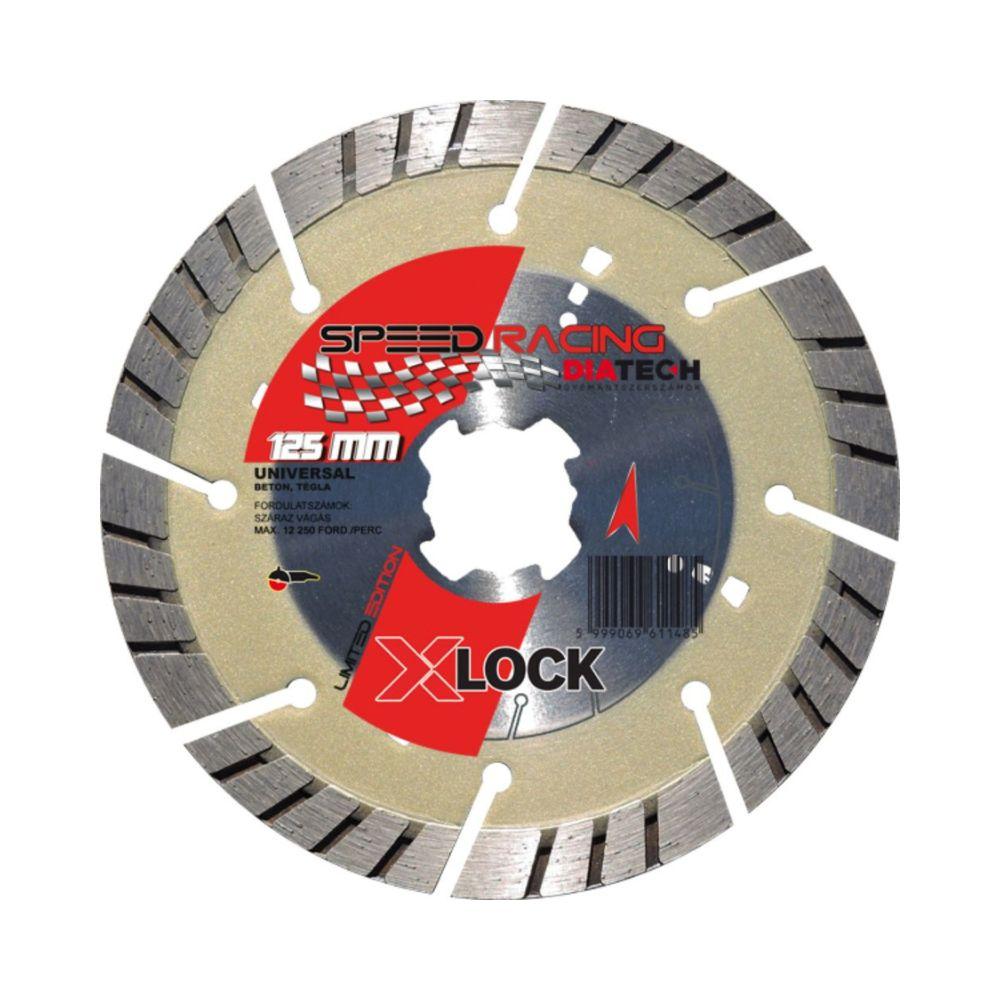 Speed Racing Slant turbó 125×22,2×10 mm Xlock gyémánt vágótárcsa, univerzális