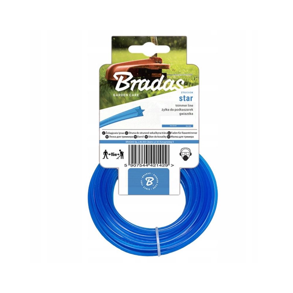 Fűkasza damil csillag profil, 2,7mm x 50m